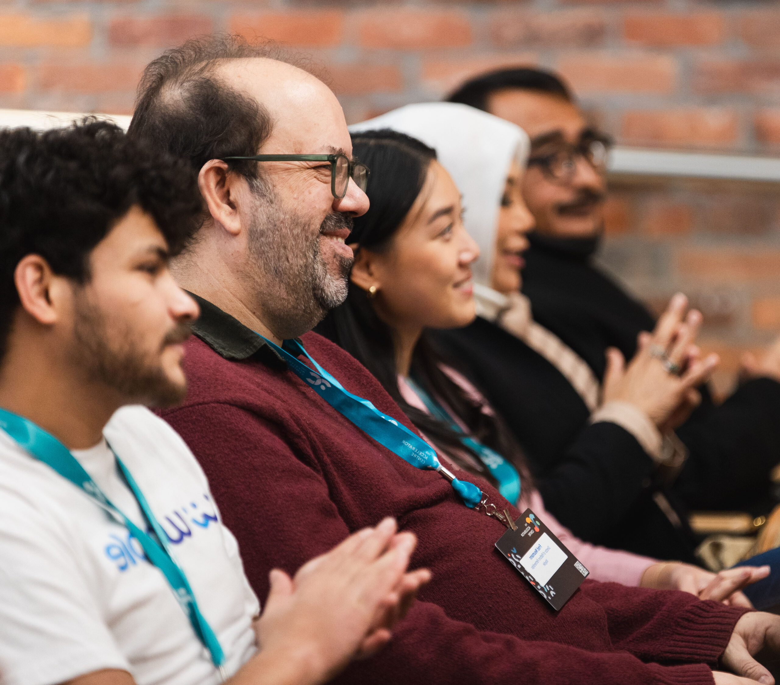 A group of founders attending a seminar.