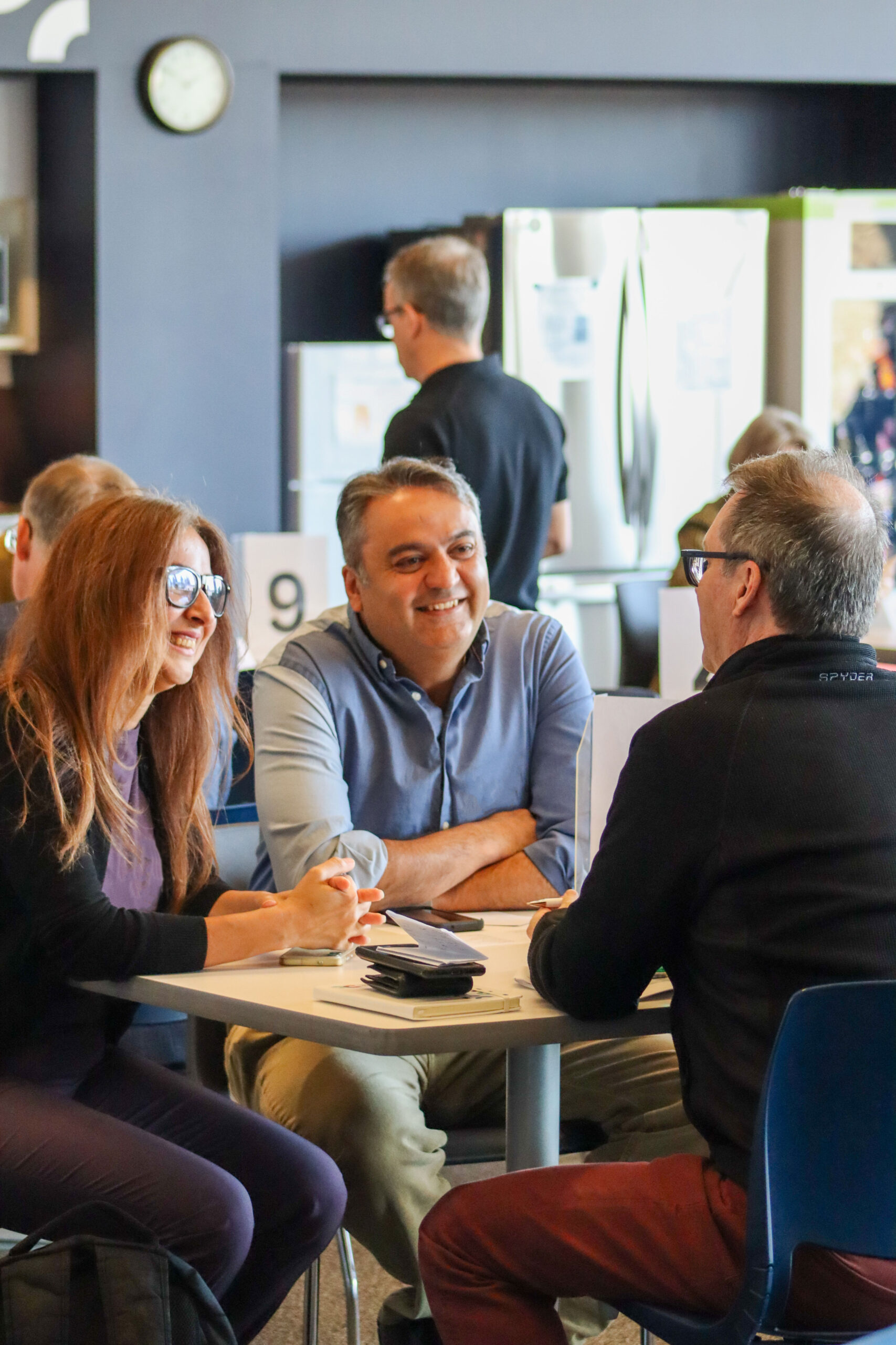 Our investor network socializing at the AC.